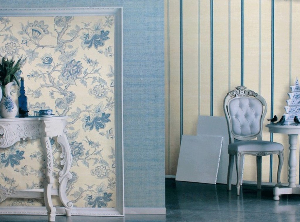 Комбинирование обоев (40 фото): эффектные интерьерные решения