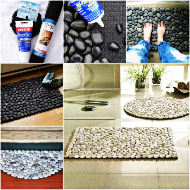 Кроме декоративного эффекта такой коврик обладает полезной функцией – массаж ступней