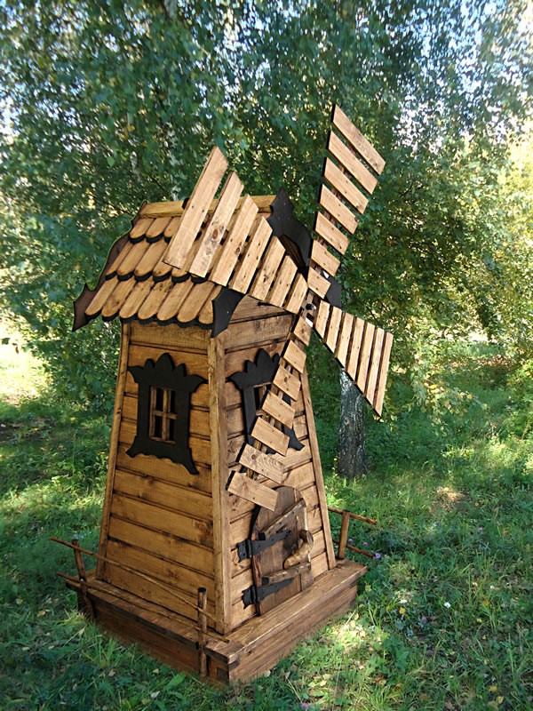Поделки из дерева для дачи мельница: идеи по изготовлению своими руками (45 фото)