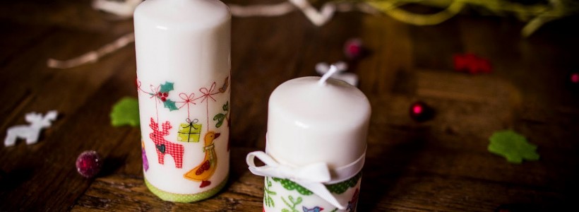 Декупаж свечей: (50 фото) мастер-классы с идеями праздничного декора Декупаж свечей: (50 фото) мастер-классы с идеями праздничного декора