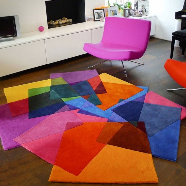 Дизайнерский коврик "After Matisse", как самостоятельное украшение гостиной комнаты
