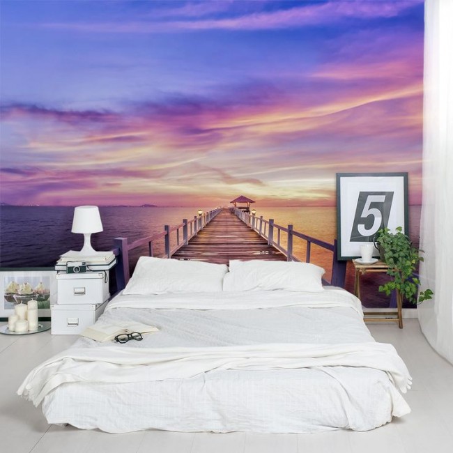 Романтичная спальня "с видом на морской закат"