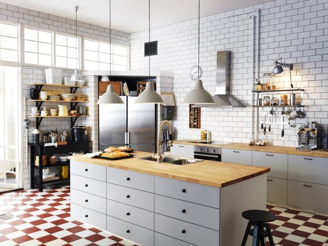 Кухня IKEA с островом Кухня IKEA с островом