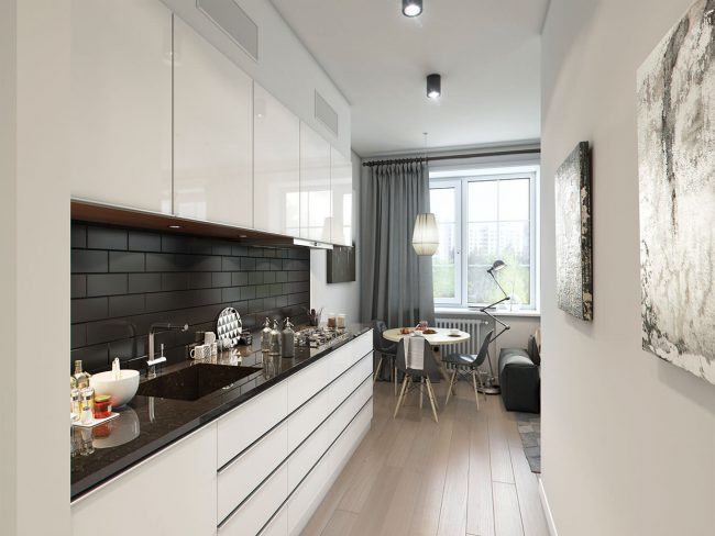 Белая глянцевая кухня: 80 фото и советы по выбору материала и стиля
