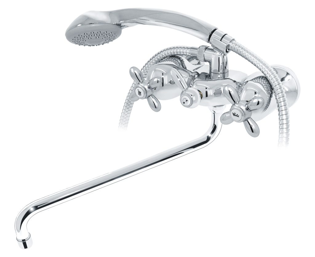 Смесители с Душем для Ванной с Длинным Изливом [ОБЗОР 2019]