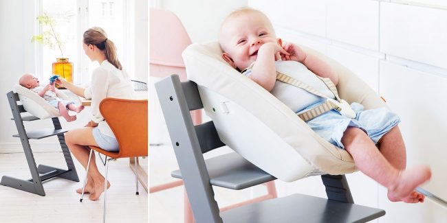 Мягкие подушки для ребенка сделают стул-вырастайку удобным даже для кормления младенцев