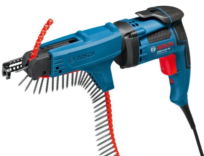 Профессиональный аккумуляторный шуруповерт Bosch с системой подачи шурупов Профессиональный аккумуляторный шуруповерт Bosch с системой подачи шурупов