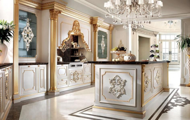 Блеск и утонченность Ренессанса: 60+ роскошных интерьеров кухни в стиле барокко