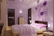Фото 25 Бело-фиолетовая спальня: советы дизайнеров по гармоничному сочетанию оттенков
