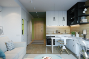 Фото 30 Гостиная-кухня площадью 20 кв. м: обзор современных дизайн-проектов и планировок