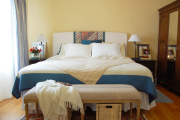 Фото 2 Охра, лимонный и цитриновый: 60+ теплых идей для дизайна спальни в желтых тонах