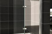 Фото 13 Стеклянные шторки для ванной: что нужно знать при выборе и 50 избранных дизайнерских решений