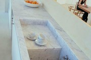 Фото 4 Раковина для кухни из искусственного камня (65+ фото): в поисках идеальной модели — советы дизайнеров