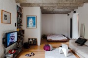 Фото 2 Гостиная и спальня в одной комнате: 120+ примеров комфортного зонирования
