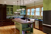 Фото 17 Дизайн кухни зеленого цвета (80+ трендовых интерьеров): модные сочетания оттенков от фисташкового и оливкового до изумруда и хаки