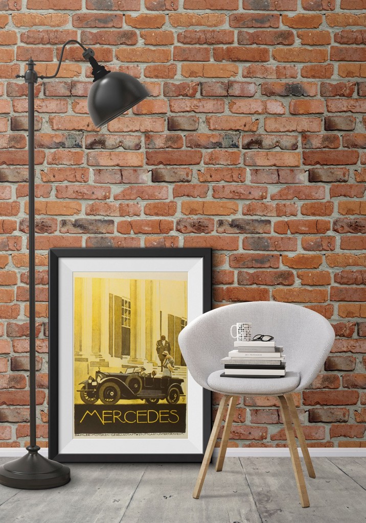 Обои под кирпичную кладку: 45 свежих идей декора стен