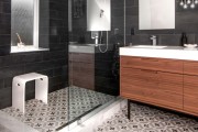 Фото 12 Кафель для ванной комнаты: мозаика, пэчворк и 50+ самых свежих дизайнерских трендов