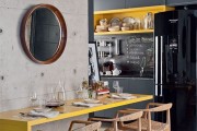 Фото 15 Теплая охра и сочный лимон: 60+ восхитительных идей для дизайна кухни желтого цвета