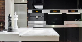 Черно-белая кухня: 40+ фото как оформить минималистичный интерьер фото