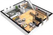 Фото 33 Дизайн-проекты квартир: готовые решения для идеального интерьера