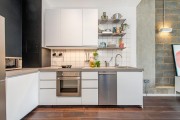 Фото 9 Кухонный гарнитур для маленькой кухни: 40+ фото эффективной организации пространства и секреты удачного выбора