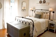 Фото 58 Кованые кровати: 115 утонченных решений для интерьера в стиле бохо, рустик и прованс
