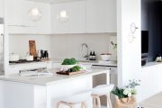 Фото 16 Кухня в скандинавском стиле: 80 интерьеров для тех, кто предпочитает минимализм и бескомпромиссный комфорт