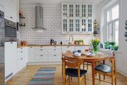 Фото 5 Белая кухня с деревянной столешницей: 70 лучших реализаций в стиле контемпорари, кантри и минимализм