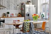 Фото 36 Белая кухня с деревянной столешницей: 70 лучших реализаций в стиле контемпорари, кантри и минимализм