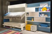 Фото 12 Диван-трансформер в двухъярусную кровать: 70 максимально удобных и практичных идей для вашей квартиры