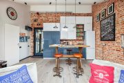 Фото 9 Дизайн совмещенной кухни-гостиной с барной стойкой: выбор планировки, стили и 70+ идей для вдохновения