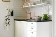 Фото 28 Плитка кабанчик на фартук кухни: виды облицовки и 80 трендовых кухонных интерьеров