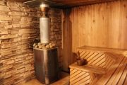 Фото 12 Печи для бани на дровах с баком: 90 максимально функциональных и продуманных реализаций