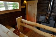 Фото 16 Печи для бани на дровах с баком: 90 максимально функциональных и продуманных реализаций