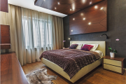 Фото 23 Ламинат на стене в спальне: 80 уютных вариантов отделки для минималистичных интерьеров