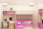 Фото 6 Двухъярусная кровать с диваном: 80+ избранных решений для оптимизации пространства