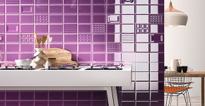 Фиолетовая плитка в интерьере: 70+ идей гармоничных сочетаний оттенков, принтов и фактур фото