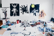 Фото 7 Создаем интерьер полноценной студии: 70 идей рабочего места художника и мастерской в доме