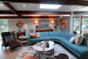 Фото 19 Бирюзовый диван в интерьере: 60+ фотоидей потрясающих вариантов мебели в цвете Тиффани