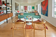 Фото 20 Бирюзовый диван в интерьере: 60+ фотоидей потрясающих вариантов мебели в цвете Тиффани