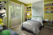 Фото 20 Интерьер бело-зеленой спальни: секреты гармоничных сочетаний и выбор декора