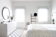 Фото 18 Трендовый цвет для спальни — белый глянец: 70+ современных и классических интерьеров в белоснежных тонах
