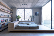Фото 4 Бетонный потолок в интерьере: 60+ лаконичных идей для дизайна в стиле лофт, минимализм и хай-тек