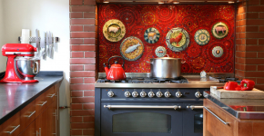 Панно из плитки на кухню: 110+ ярких фото идей для декора фартука и кухонной отделки фото